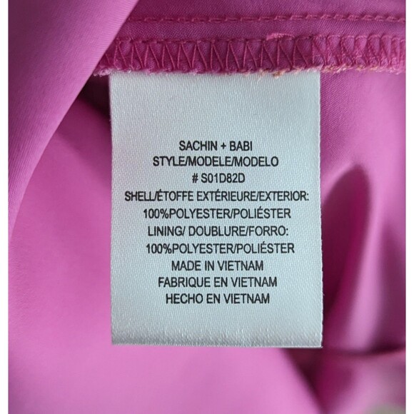 Sachin & Babi Abigail Off The Shoulder Dress Women's Size 2 Pink Mini Dress NWT - Picture 5 of 8